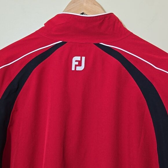 Footjoy FJ Dryjoys Golf 1/4 Zip Pullover Wind Jacket Mens L Short Sleeve - Picture 11 of 16